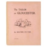 Potter (Beatrix). The Tailor of Gloucester, 1st privately printed edition, [Strangeways], 1902