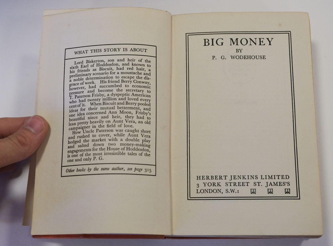 Wodehouse (P.G.) Big Money, 1st edition, 1931 - Image 10 of 15