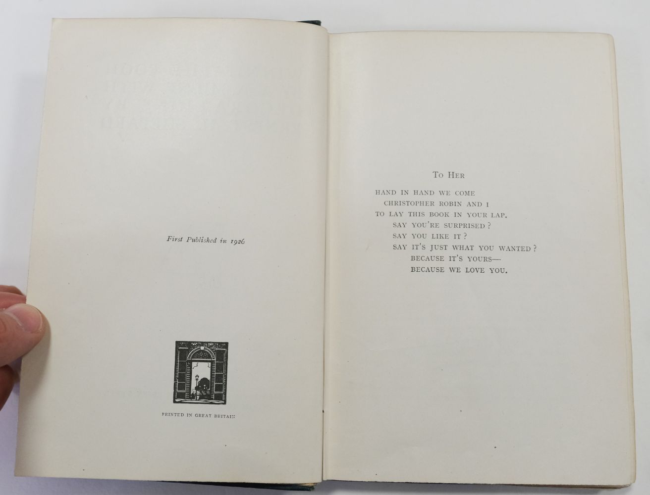 Milne (A.A). Winnie-The-Pooh, 1st edition, London: Methuen & Co, 1926 - Image 12 of 12