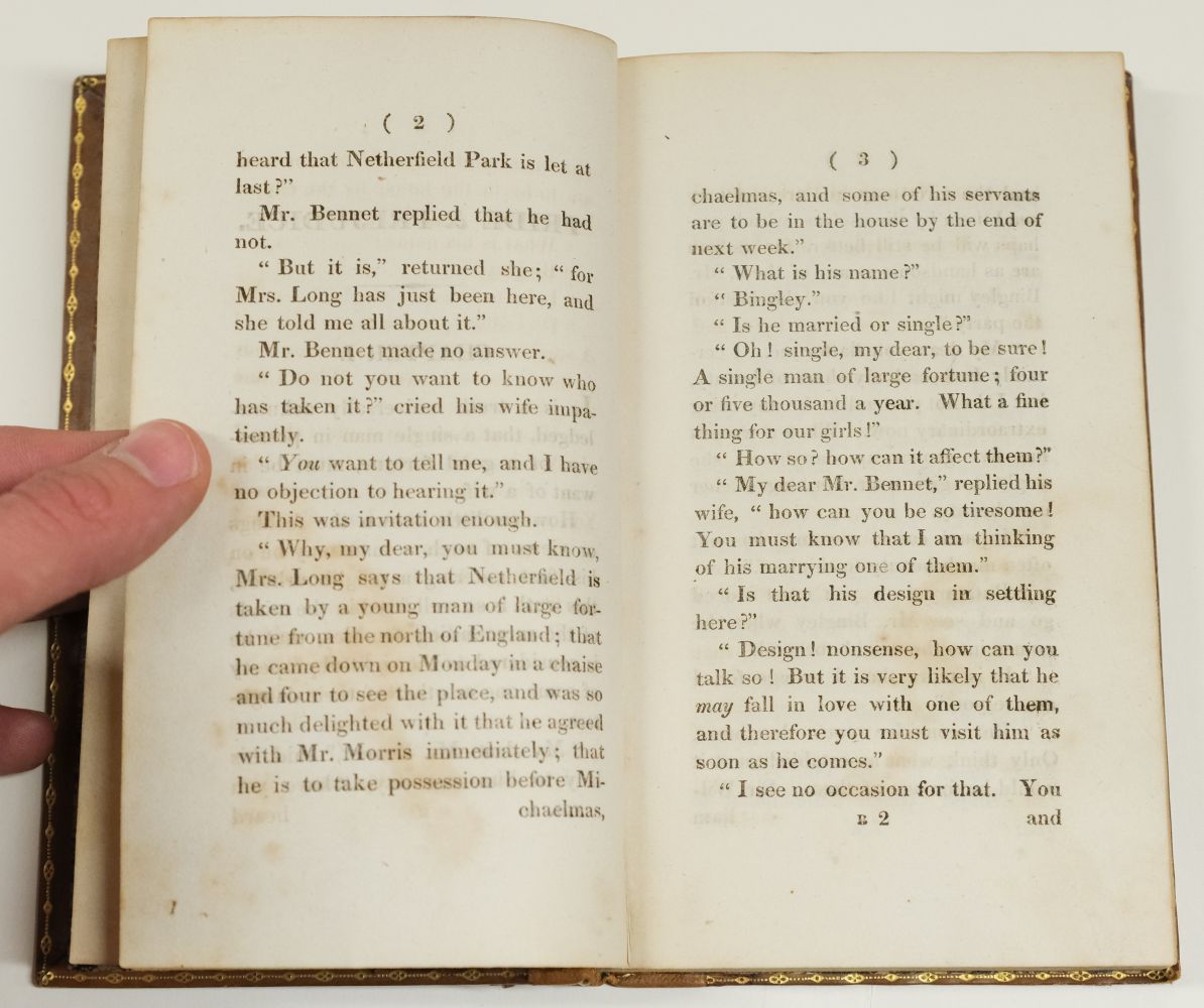 Austen, Jane. Pride and Prejudice: A Novel... 3 volumes, 1st edition, 1813 - Image 12 of 41