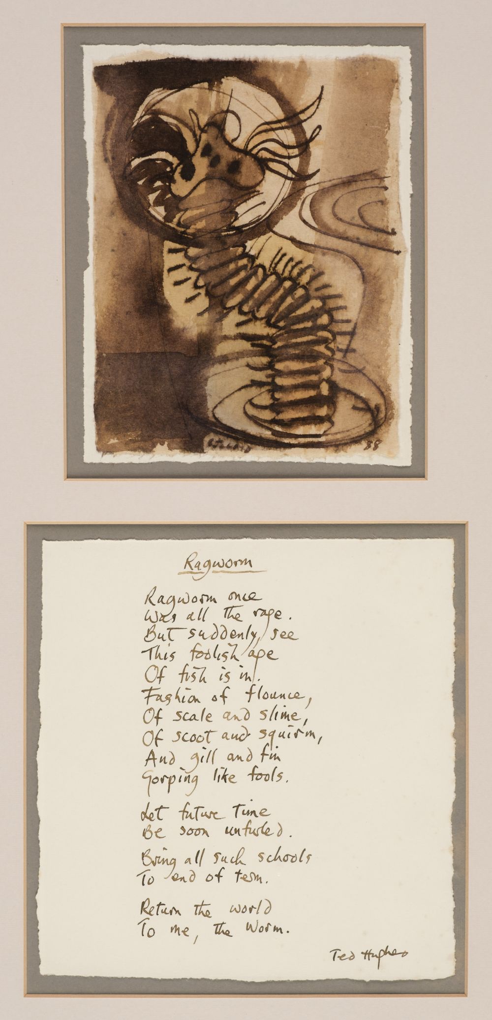 Hughes (Ted, 1930-1998). Ragworm, 1998