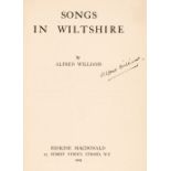 Williams (Alfred). Songs in Wiltshire, 1st edition, 1909