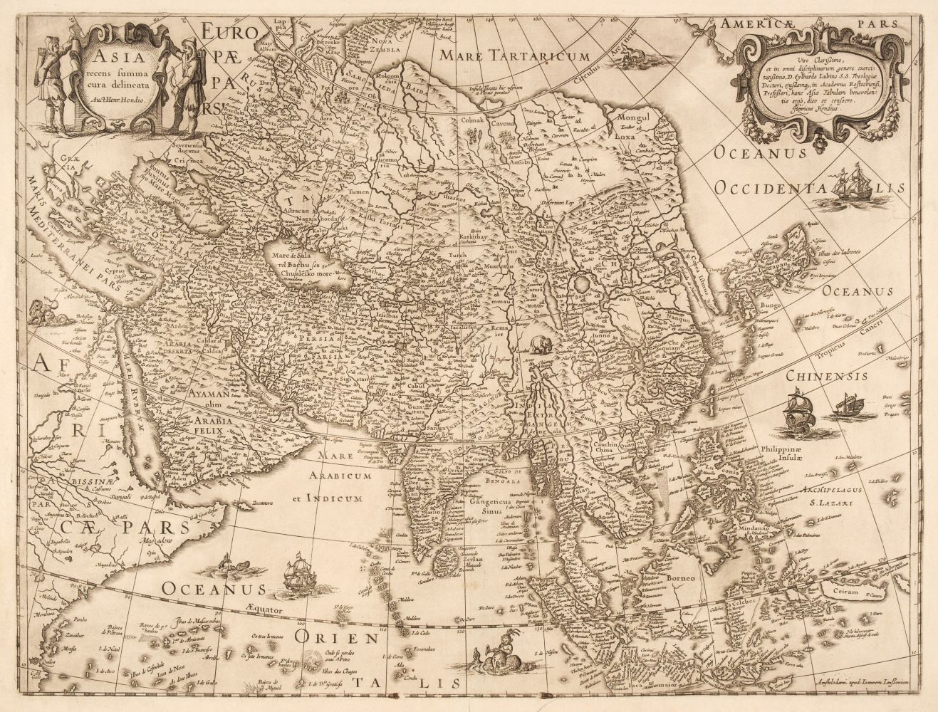 Asia. Hondius (Henricus), Asia Recens Summa Cura Delineata, Amsterdam, circa 1641