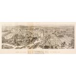 Oxford. Brewer (H. W.), Birds-Eye View of Oxford, Supplement to The Graphic, 1894