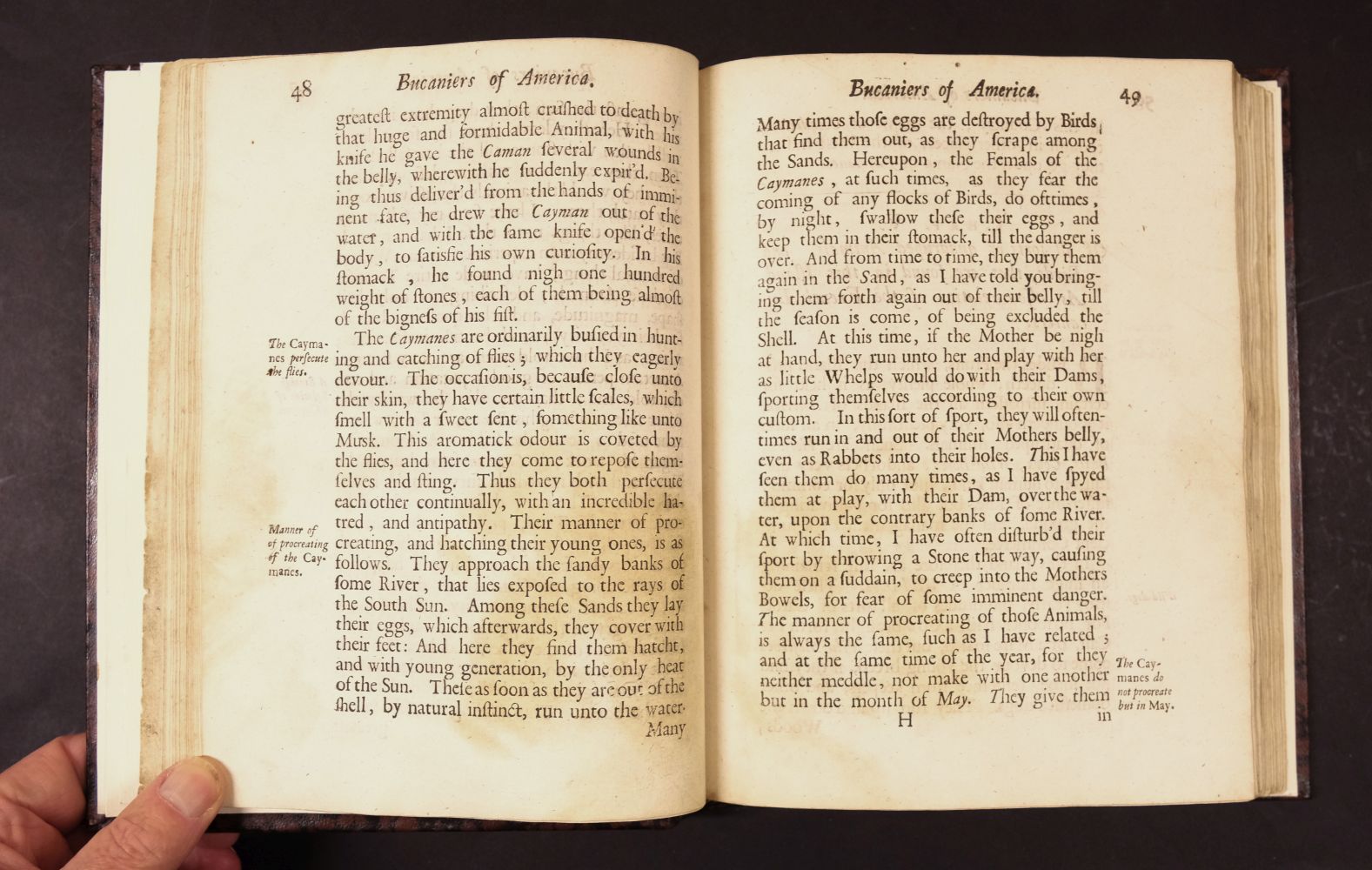 Exquemelin (Alexandre Olivier). Bucaniers of America, 1st edition, 3 parts [of 4], 1684 - Bild 6 aus 9