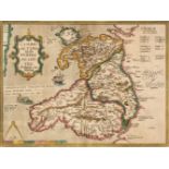 Wales. Ortelius (Abraham & Lhuyd Humphrey), Cambriae Typus..., 1612