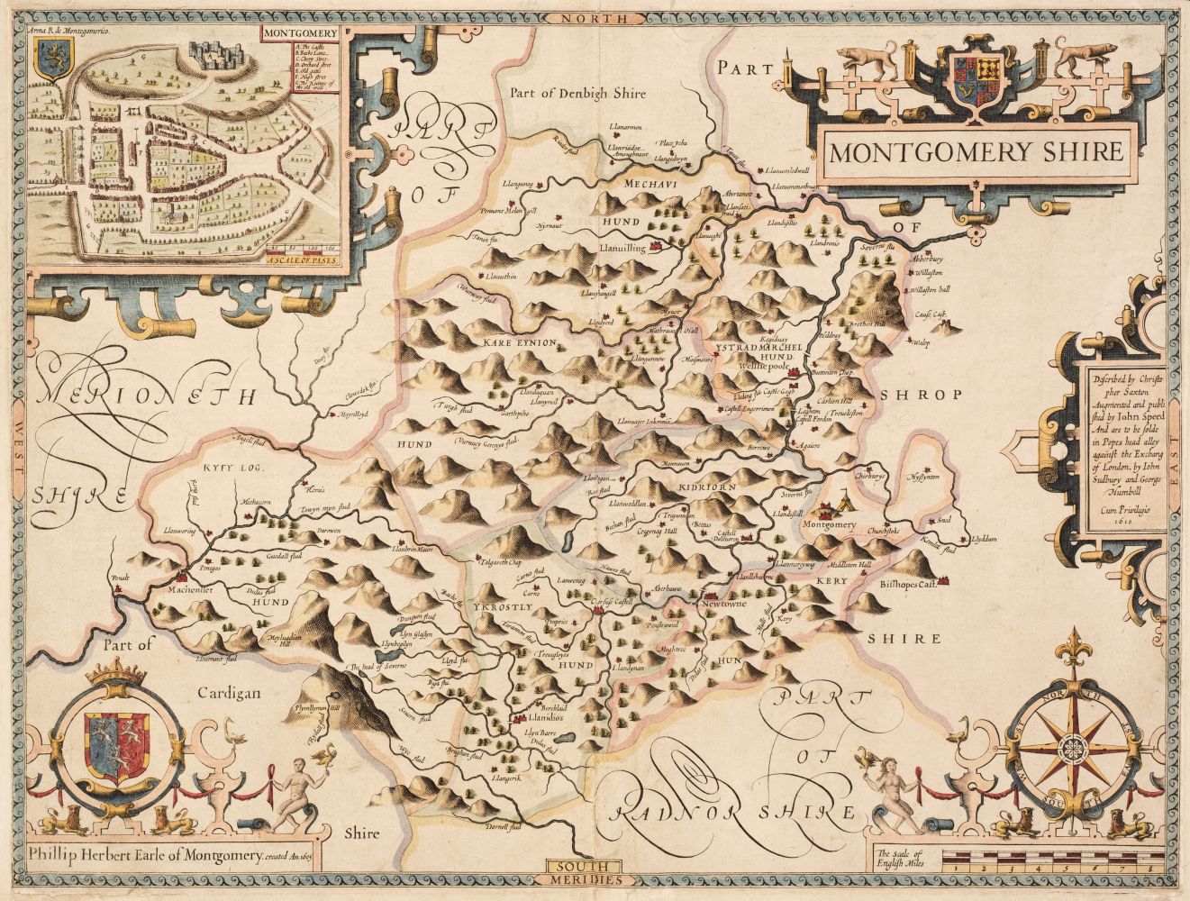 North Wales. Speed (John), Montgomery, Flint & Denbighshire..., 1611 - 27