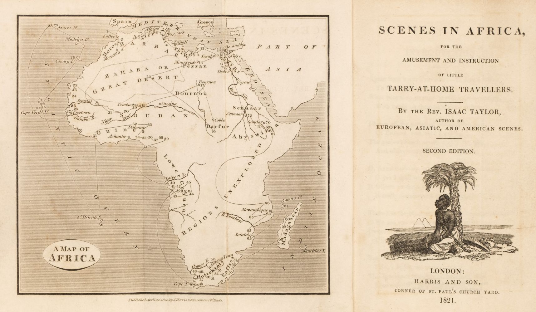 Taylor (Rev. Isaac). Scenes in Africa, 2nd edition, 1821 and others