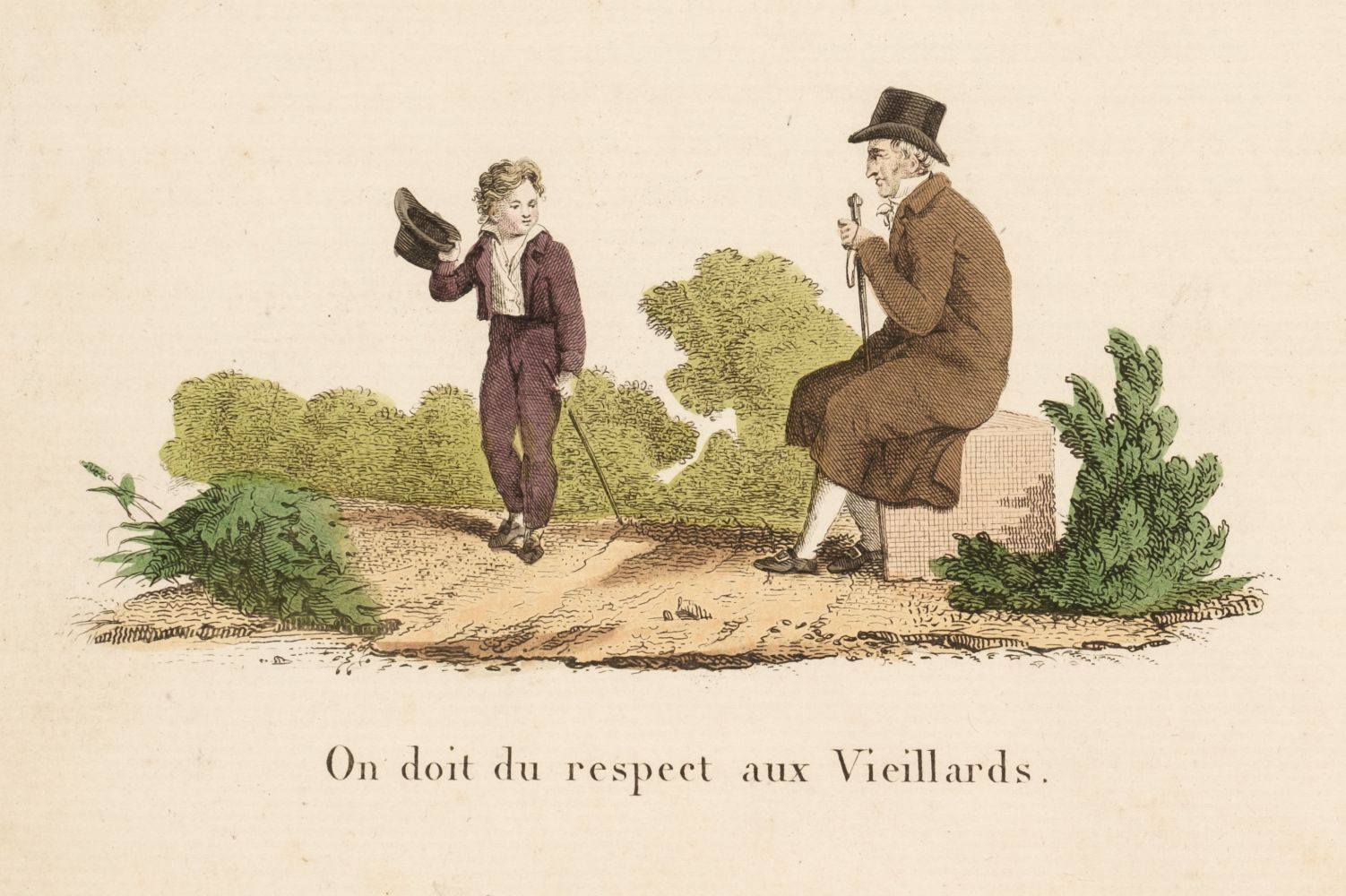 French juvenile books. La civilité en estampes, circa 1825