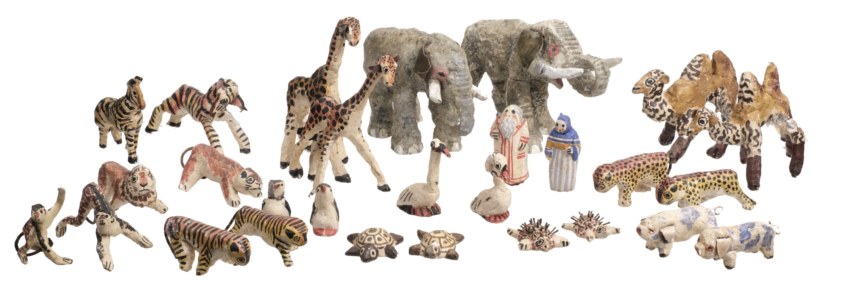 Ellis (Clifford Wilson, 1907-1985 & Rosemary, 1910-1998). A collection of Noah's Ark figurines