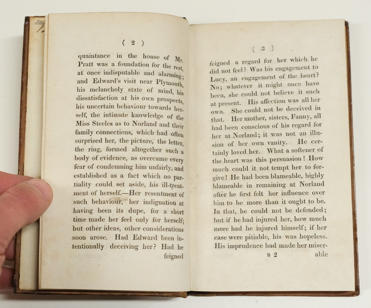 Austen, Jane. Sense and Sensibility: A Novel, 3 volumes, 1st edition, 1811 - Image 16 of 30