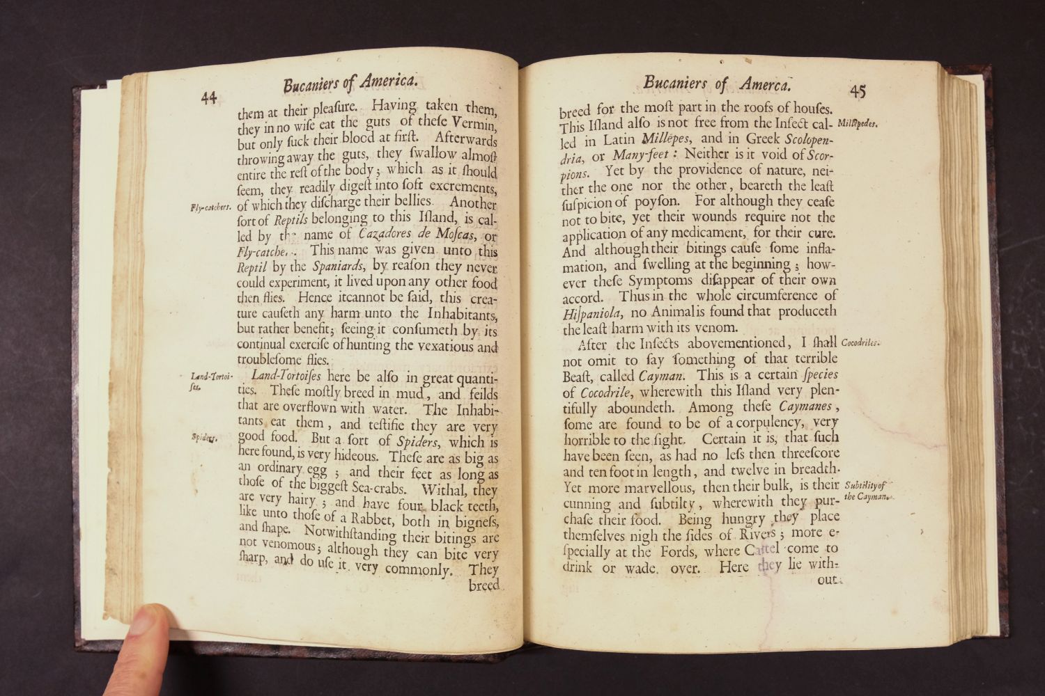 Exquemelin (Alexandre Olivier). Bucaniers of America, 1st edition, 3 parts [of 4], 1684 - Bild 5 aus 9