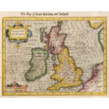 British Isles. Hondius (H. Mercator Gerard & Purchas Samuel), Anglia, Scotia et Hibernia, 1625
