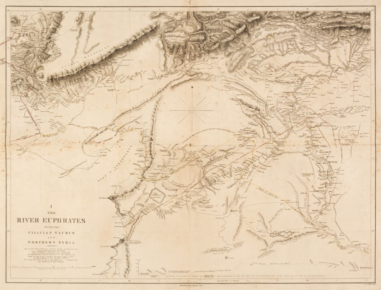 River Euphrates. Chesny (Colonel Francis Rawson, surveyor), Twelve map sheets, 1849