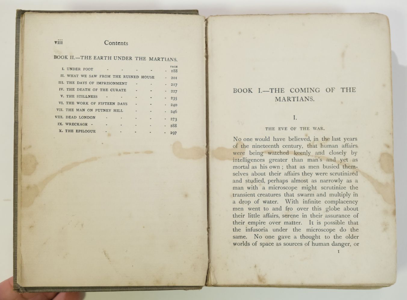 H. G. Wells War of The Worlds, 1st edition, 1st issue, 1898 - Image 8 of 13