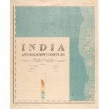 India. Burrard (Colonel Sir S. G. publisher). India and Adjacent Countries, 1915 but 1922 re-issue