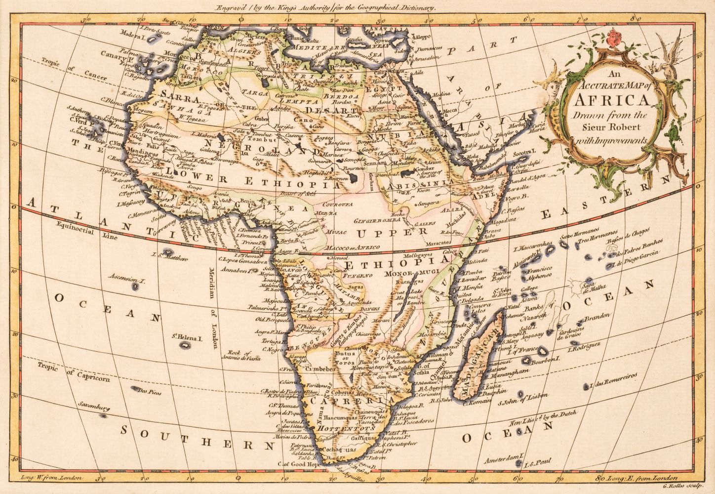 Africa. Six maps, 18th & 19th century