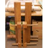 Laying press. A hardwood laying press by Hampson Bettridge & Co. Ltd.
