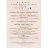 Culpeper (Nicholas). Culpeper's English Physician; And Complete Herbal, 15th edition, 1813