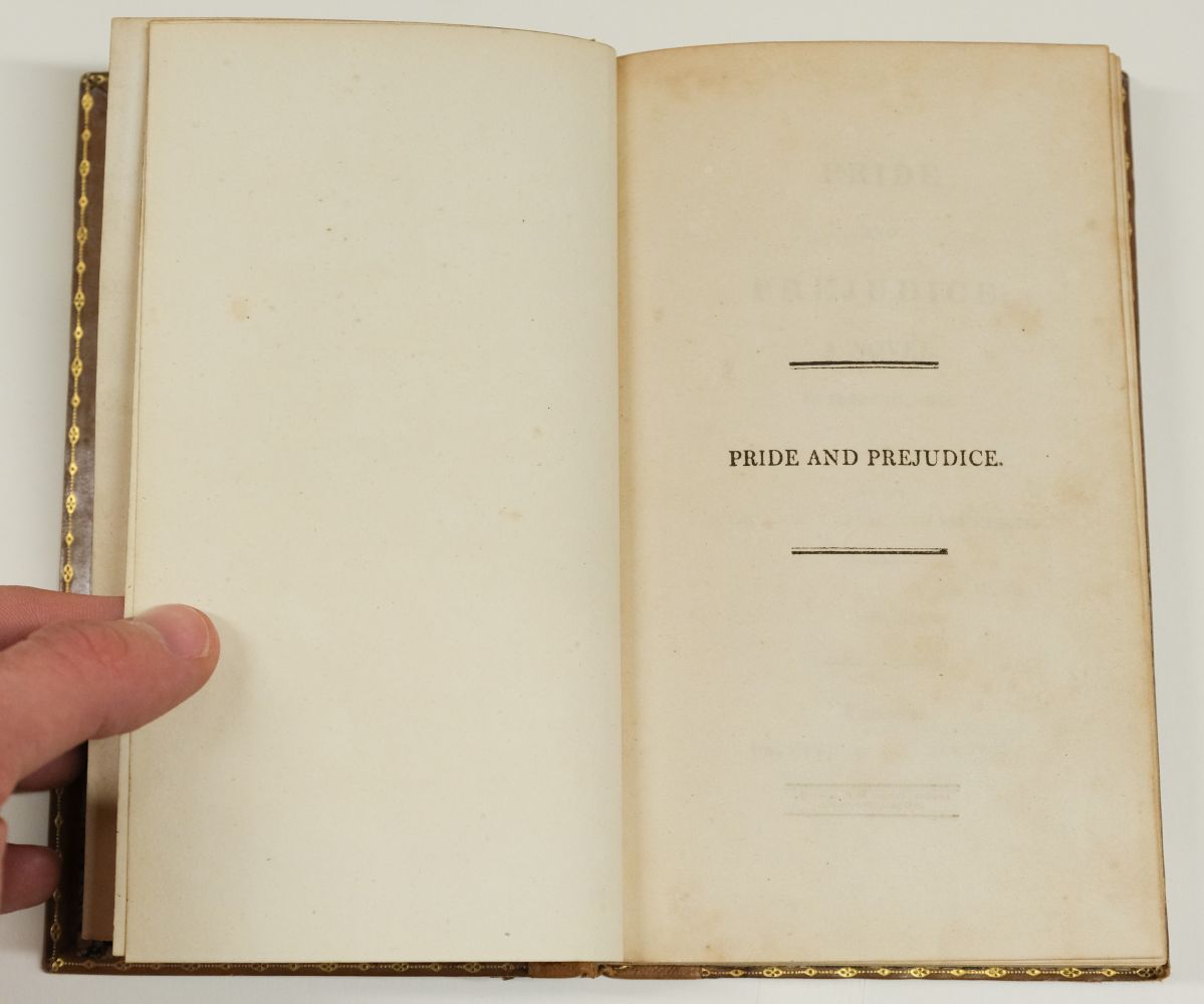 Austen, Jane. Pride and Prejudice: A Novel... 3 volumes, 1st edition, 1813 - Image 9 of 41