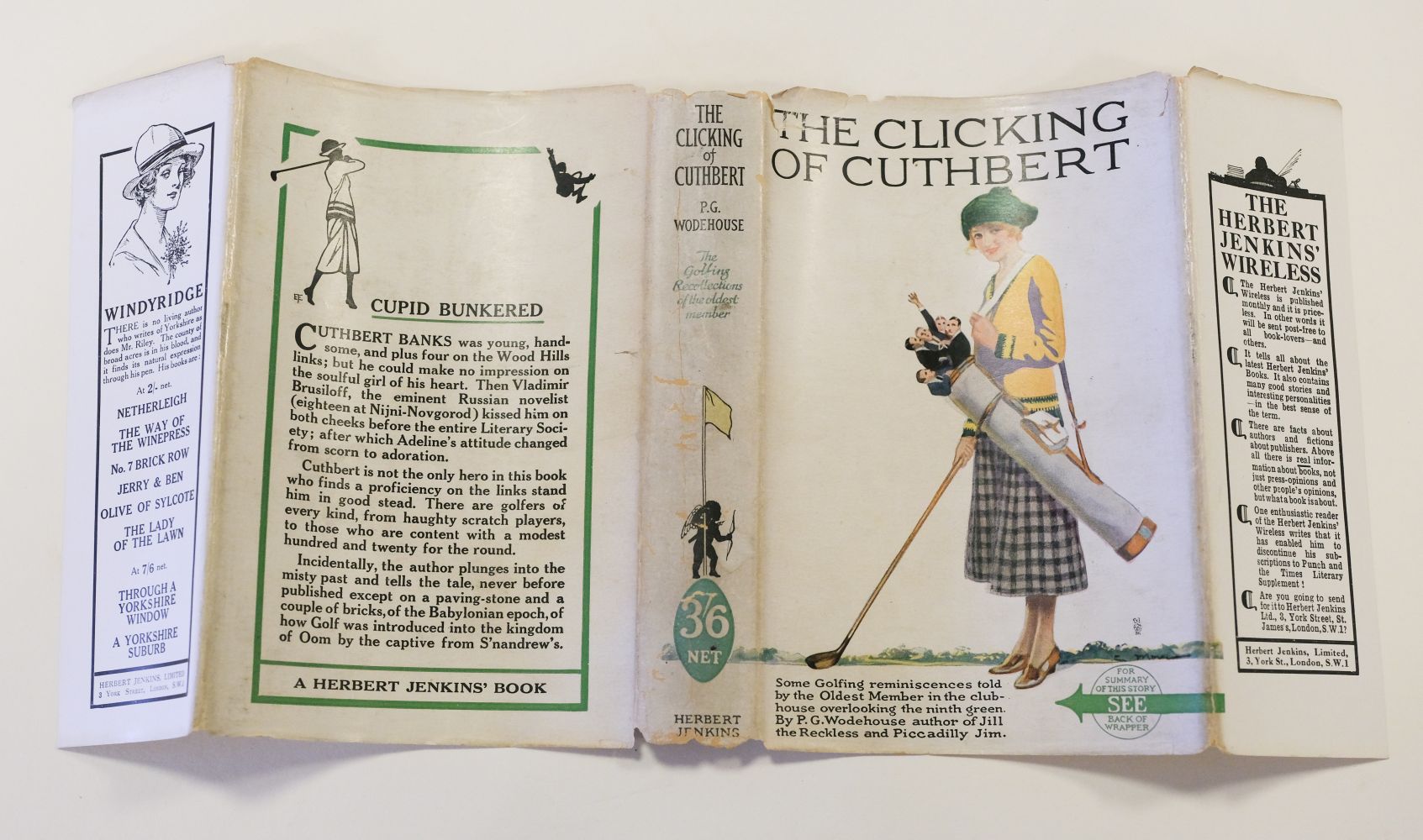 Wodehouse (P.G.). The Clicking of Cuthbert, 1st edition, 1922 - Image 2 of 12