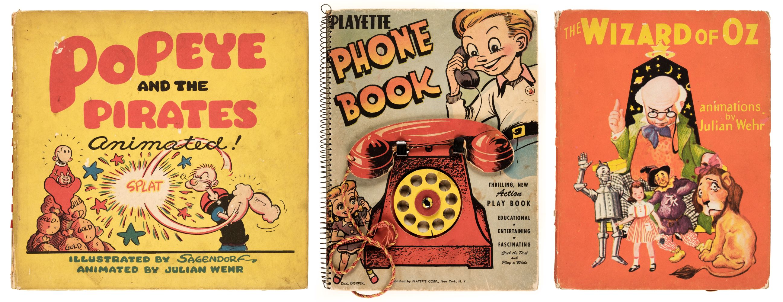 Moveable books. Popeye and the Pirates, 1945