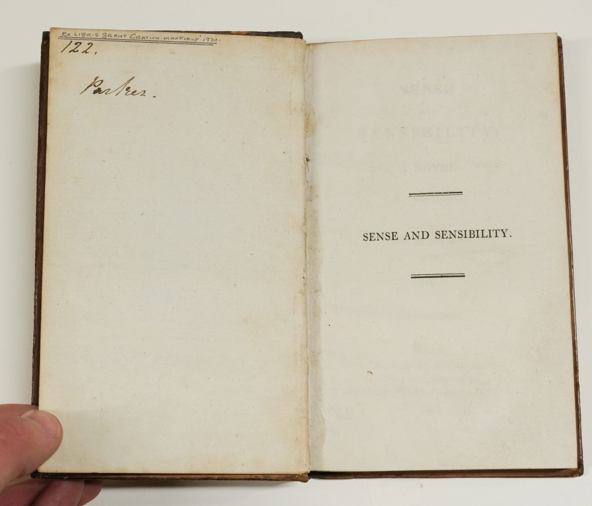 Austen, Jane. Sense and Sensibility: A Novel, 3 volumes, 1st edition, 1811 - Image 14 of 30