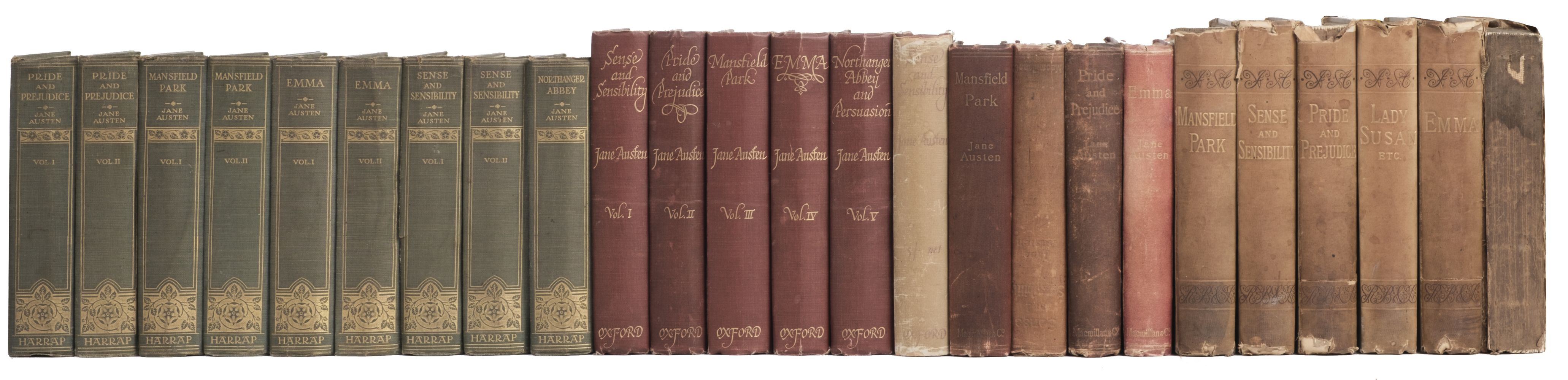 Austen (Jane). The Novels, 9 volumes (of 10), 1925