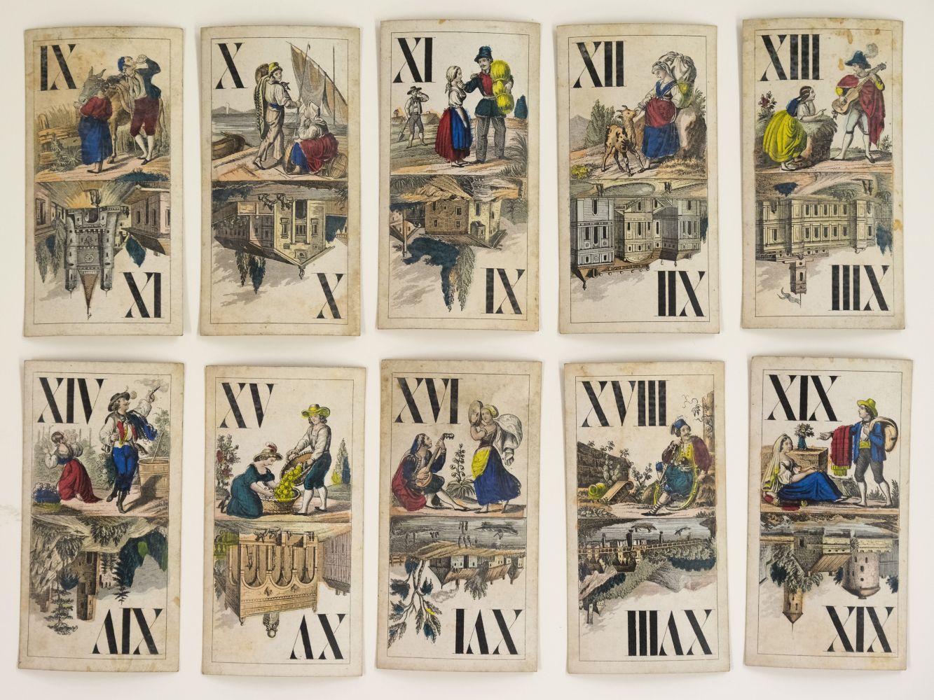 Austrian Tarock. A deck of monkey tarock cards, Vienna, Austria: Josef Glanz, circa 1870s - Image 6 of 8