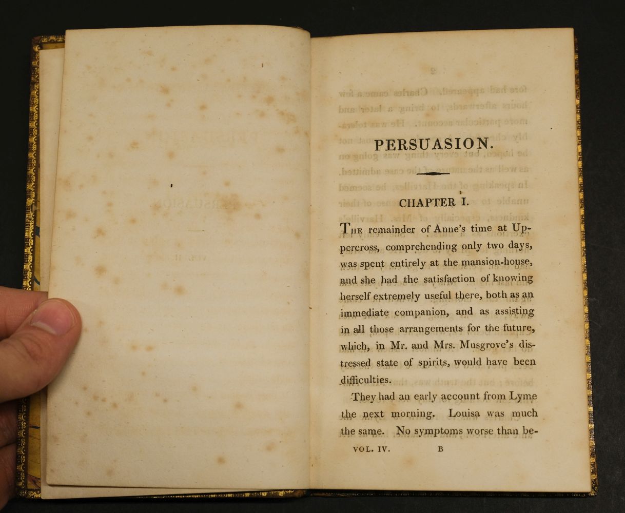 Austen, Jane. Northanger Abbey: and Persuasion. 4 volumes, 1st edition, John Murray, 1818 - Image 42 of 45