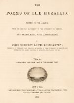 Kosegarten (Johann). The Poems of the Huzailis, edited in the Arabic, 1854