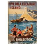 Blyton (Enid). Five on a Treasure Island, 1st edition, 1942 island of adventure 1st ed 1944