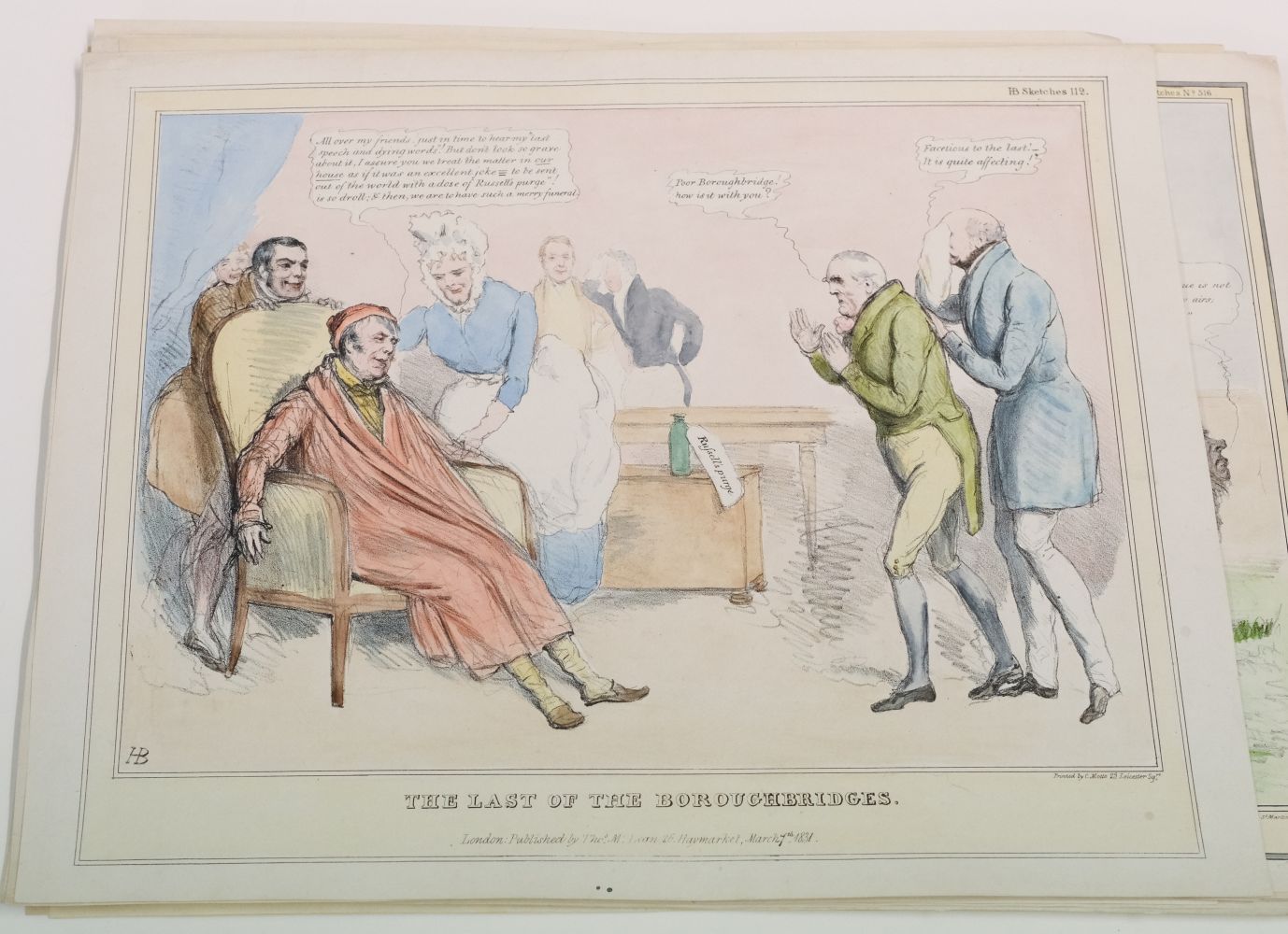 Gillray (James). Three caricatures, published by John Miller & W. Blackwood, Edinburgh, 1824 - 27 - Image 8 of 13