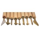 Finishing tools. Seven decorative finishing tools