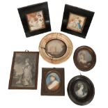 A COLLECTION OF 18TH AND 19TH CENTURY PORTRAIT MINIATURES