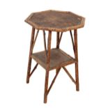 AN AESTHETIC MOVEMENT BAMBOO OCCASIONAL TABLE