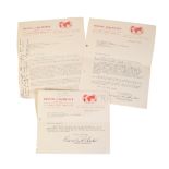 TWO SIGNED LETTERS BY FRANCIS CHICHESTER