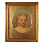 BISHOP (19TH CENTURY) A head and shoulders portrait portrait of Marie Alice Pask as a young girl