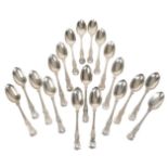 A COLLECTION OF 19TH CENTURY SILVER SPOONS