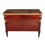 A LOUIS PHILIPPE MAHOGANY COMMODE