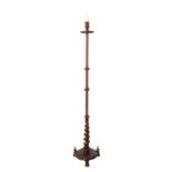 A VICTORIAN MAHOGANY ADJUSTABLE TORCHERE