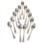 A COLLECTION OF VICTORIAN SILVER SPOONS