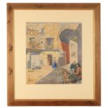 *RENE REYSS (1902-1991) Street scene with figures