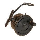 A MALLOCH'S PATENT ALL BRASS SIDE CASTING REEL