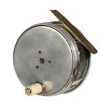 ARMY & NAVY STORES: A POLISHED ALLOY TROUT FLY REEL
