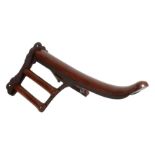 MUSGRAVE OF BELFAST AND LONDON: A MAHOGANY AND CAST IRON SIDE SADDLE RACK