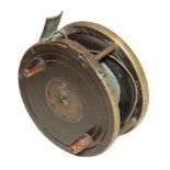 AN EARLY RARE SLATER CENTREPIN REEL