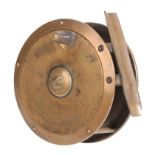 JOHN KNIGHT & SON: AN ALL BRASS SALMON REEL,