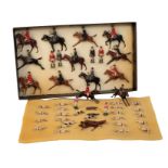 A BRITAINS PAINTED LEAD HUNTING SET