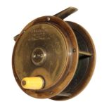 ARMY & NAVY STORES: A BRASS PLATE WIND SPECIAL PATENT FLY REEL